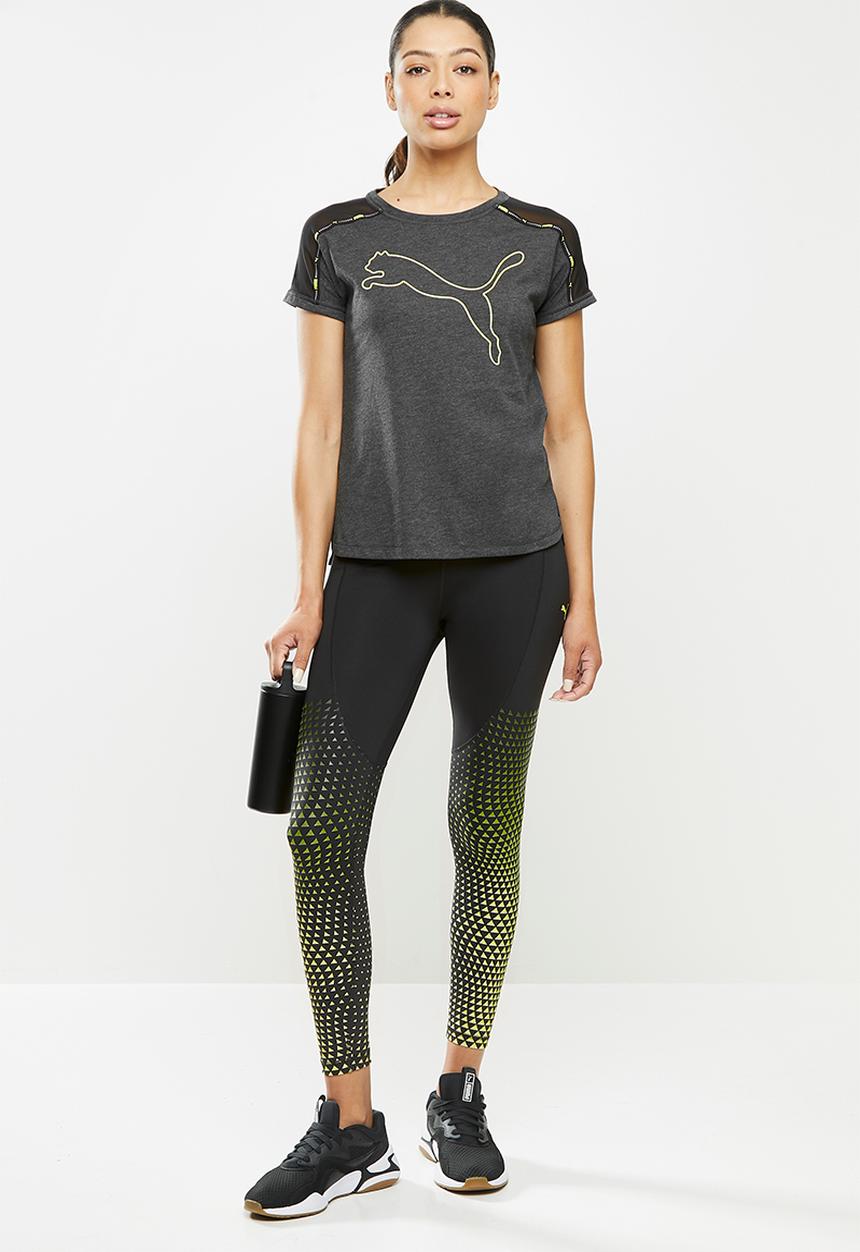 PUMA - Train logo boyfriend tee - dark grey 