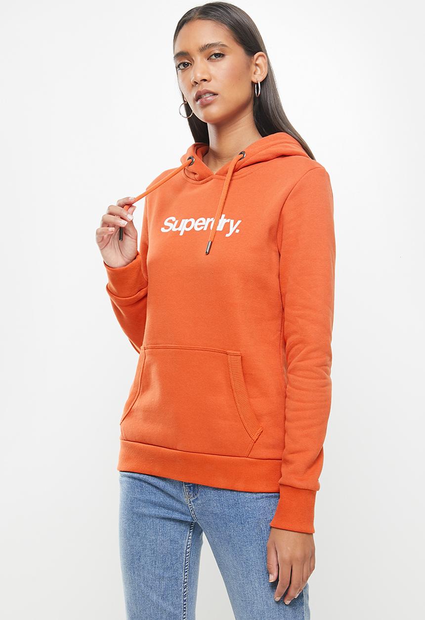 Superdry. - Cl patina hoodie - orange 
