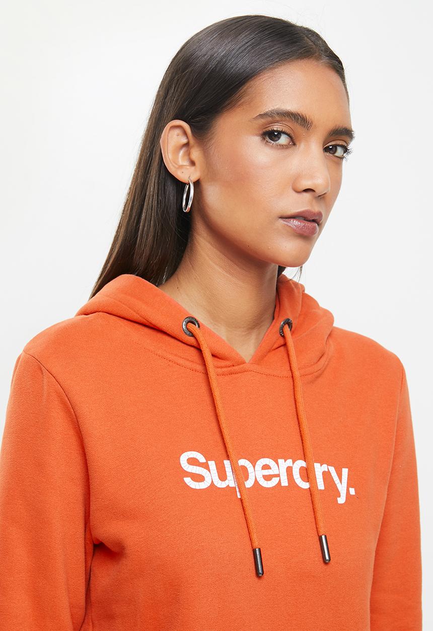 Superdry. - Cl patina hoodie - orange 