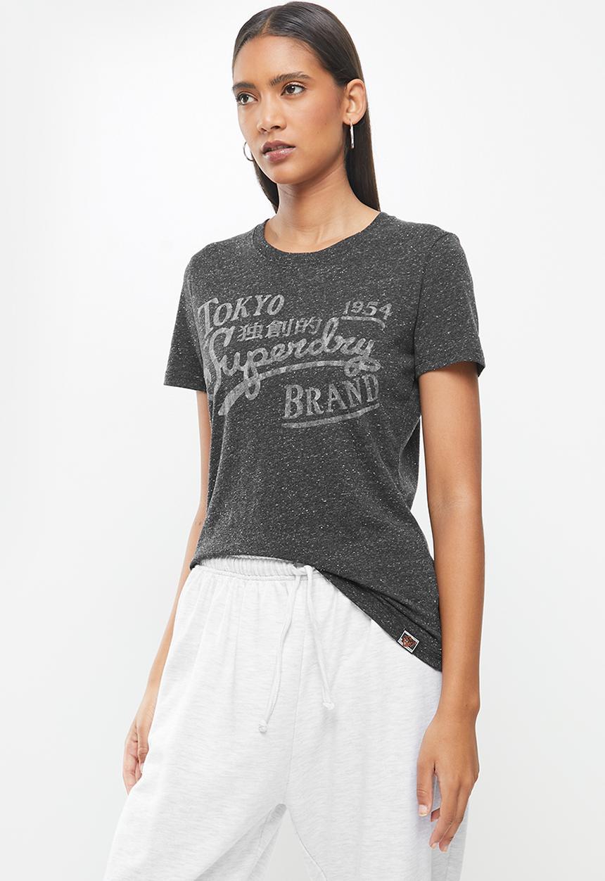 Superdry. - Rw classic tee - charcoal 
