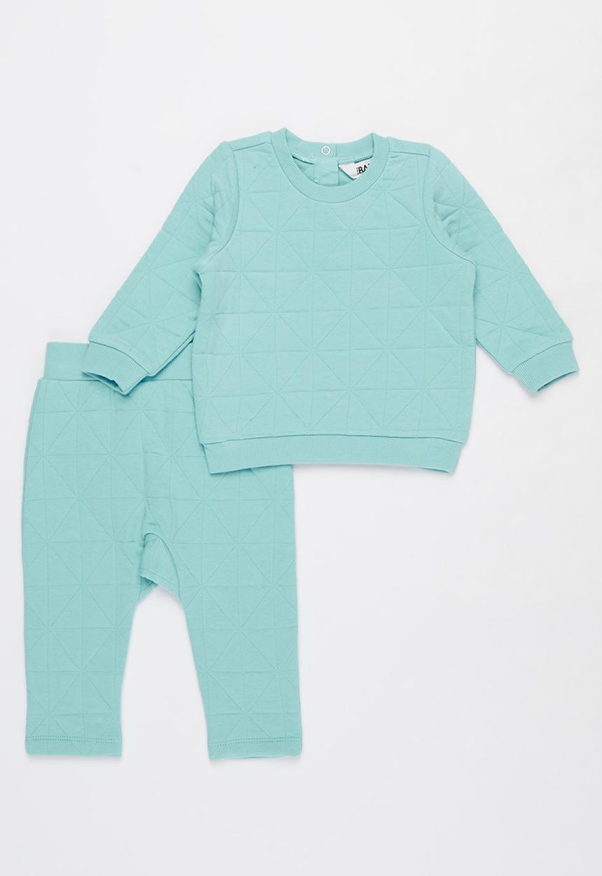 Cotton On - Greer & emerson quilted tracksuit - blue ice