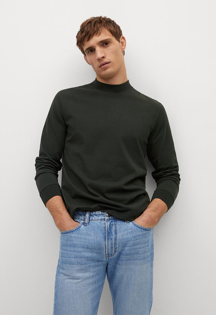 MANGO - T-shirt javi - green