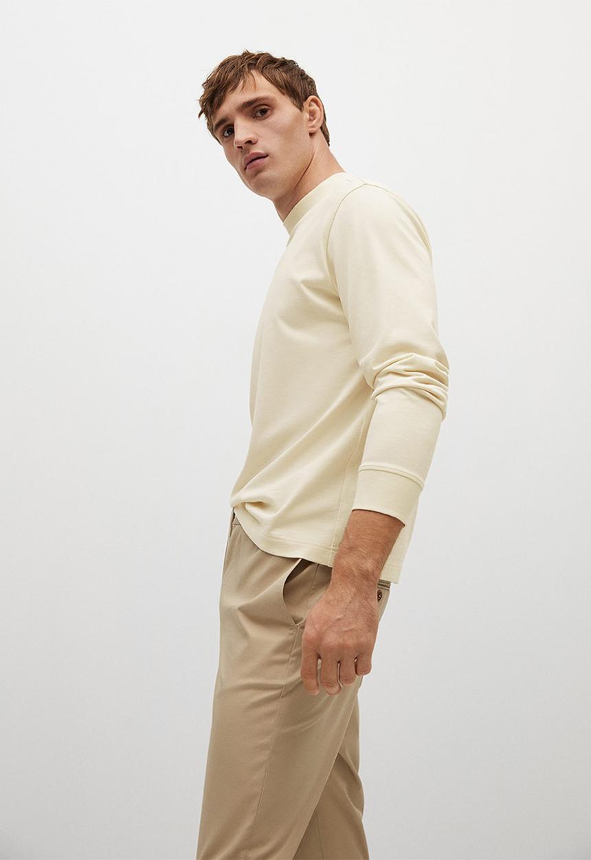 MANGO - T-shirt javi - white natural
