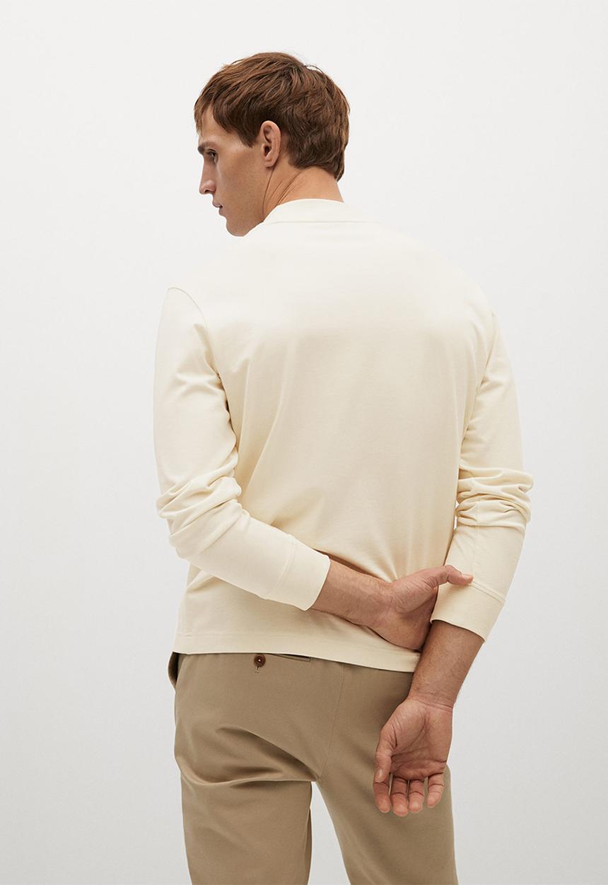 MANGO - T-shirt javi - white natural