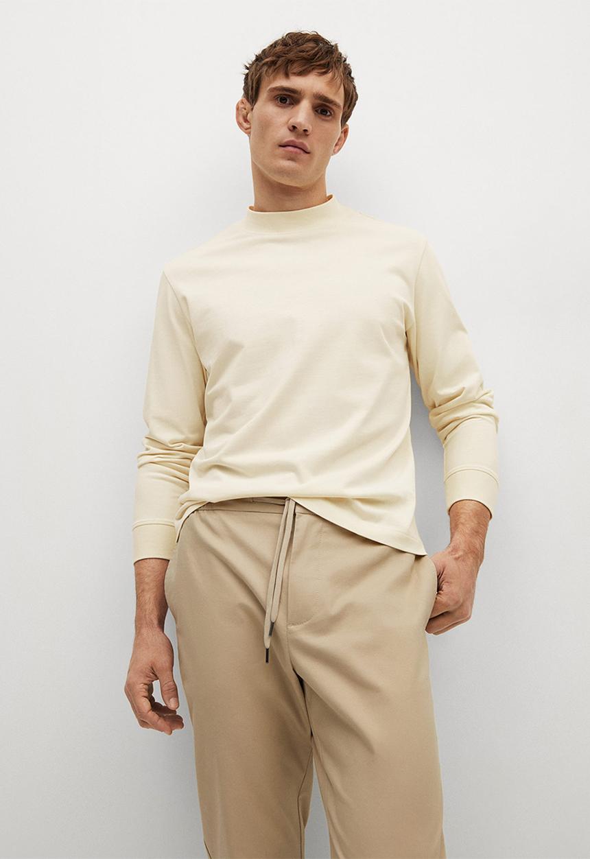 MANGO - T-shirt javi - white natural