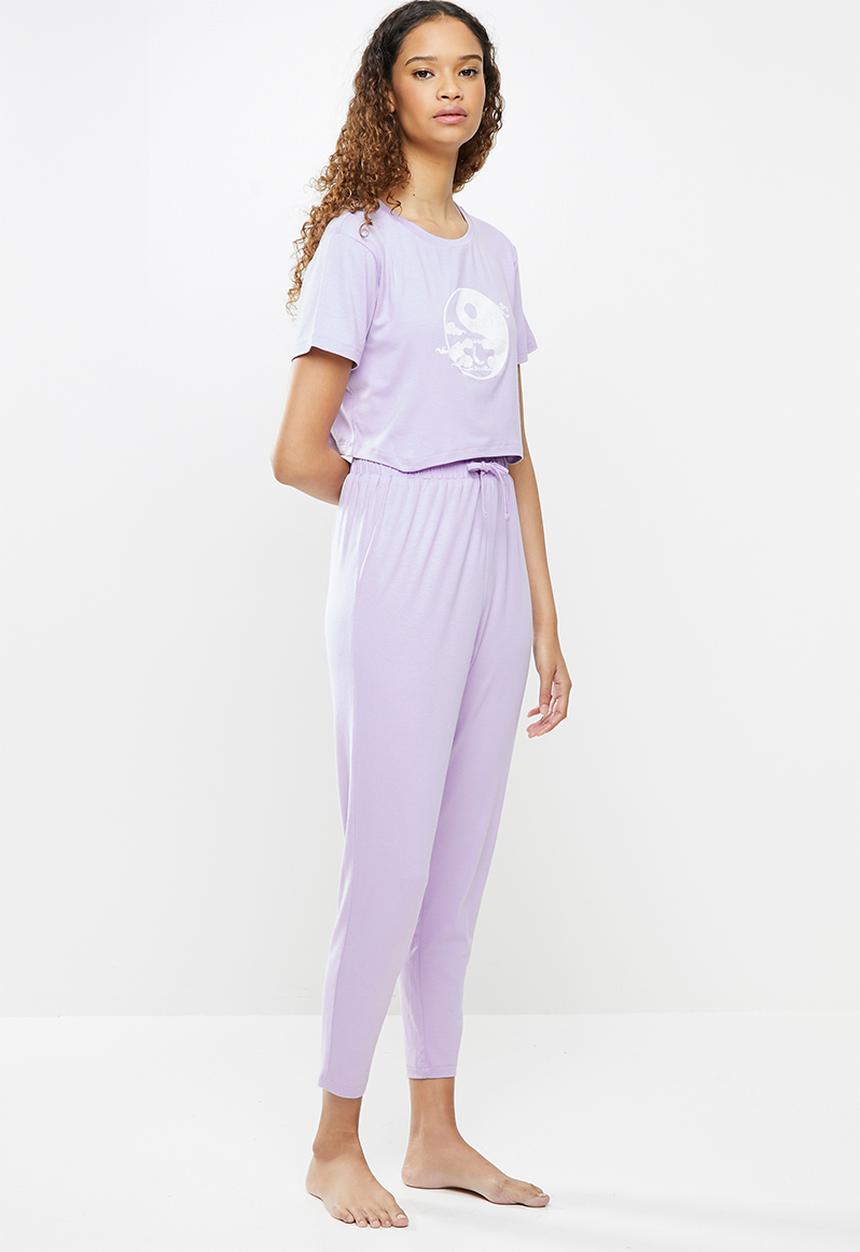Blake - Short sleeve sleep set - lilac 