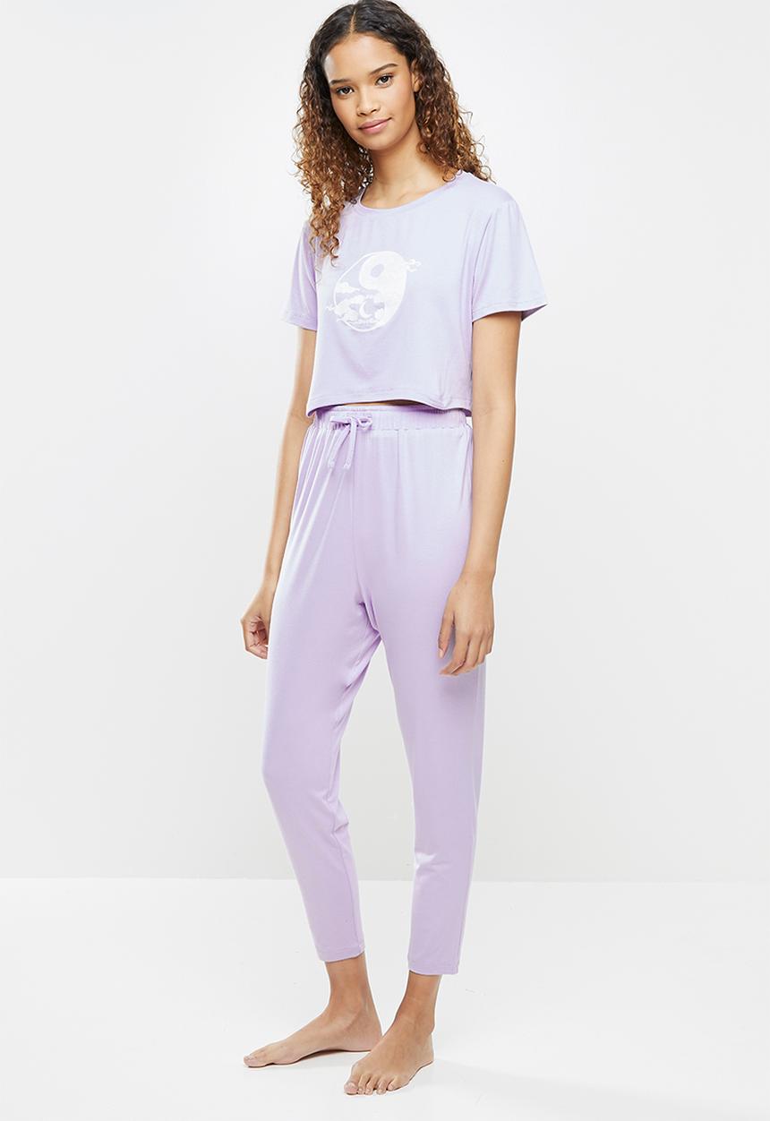 Blake - Short sleeve sleep set - lilac 