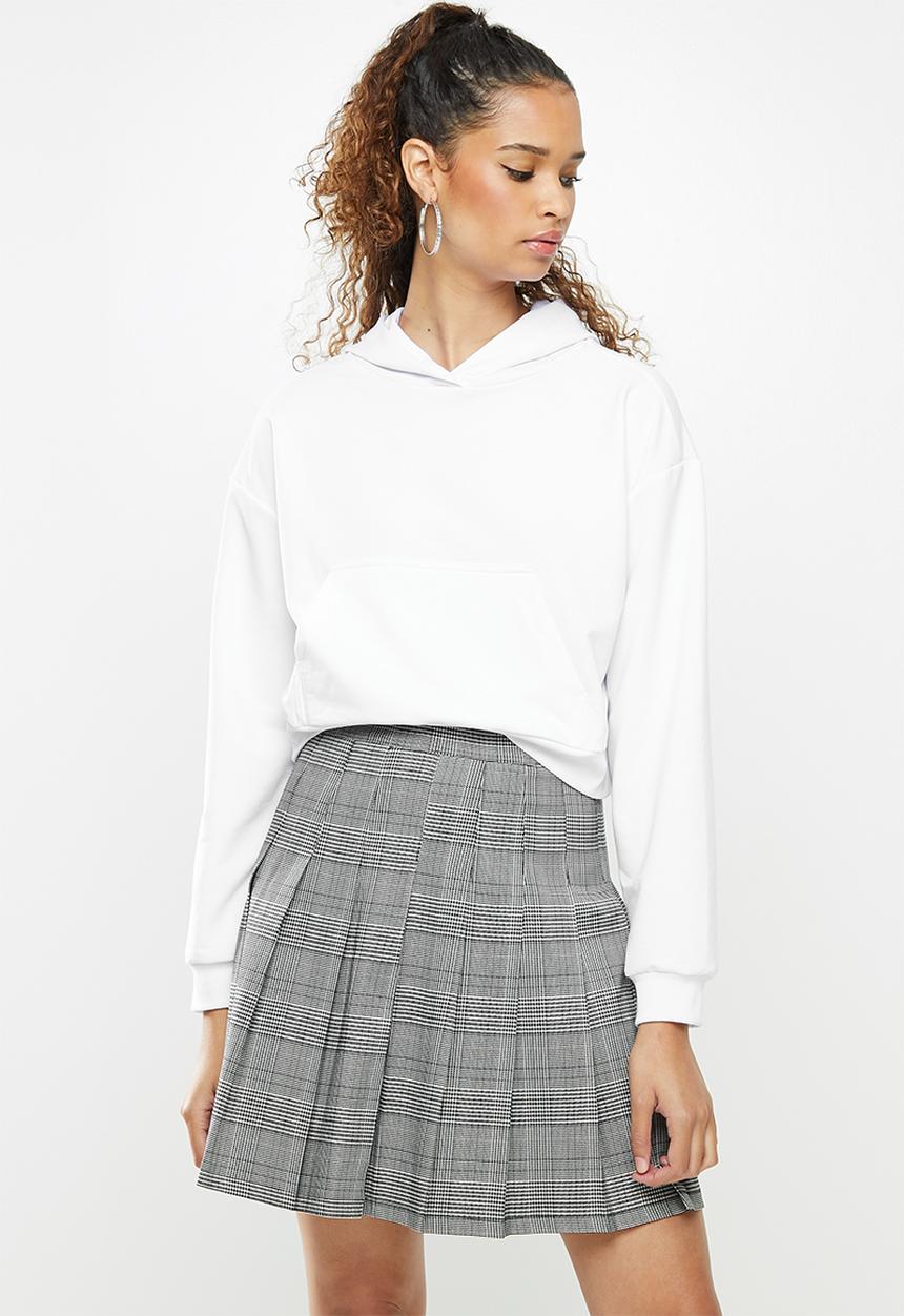 Blake - Cropped hoodie - white
