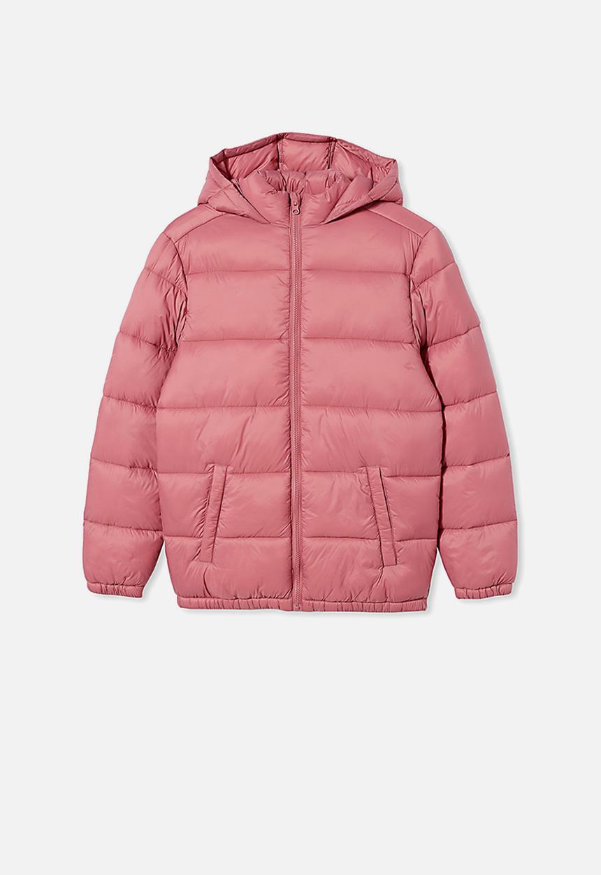Free by Cotton On - Charlie puffer - very berry