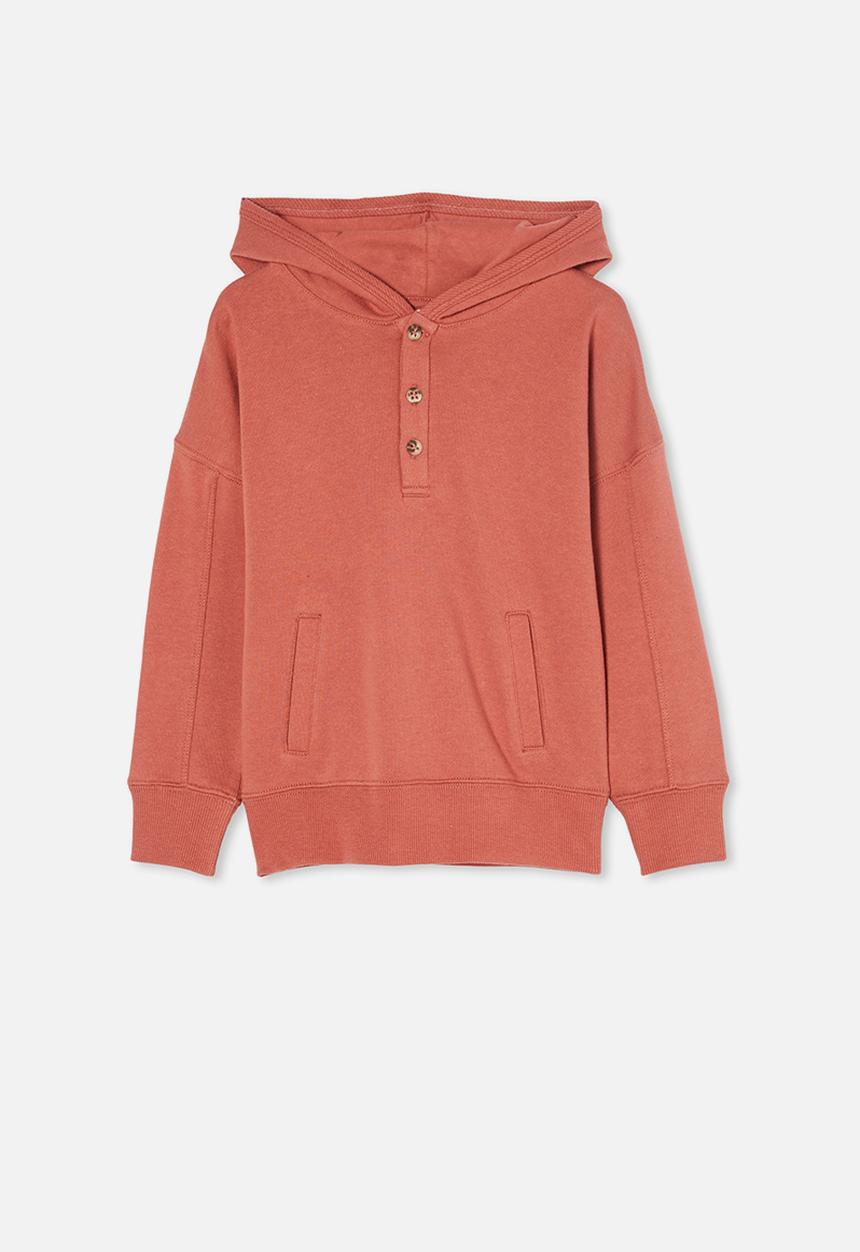 Cotton On - Henley hoodie - chutney