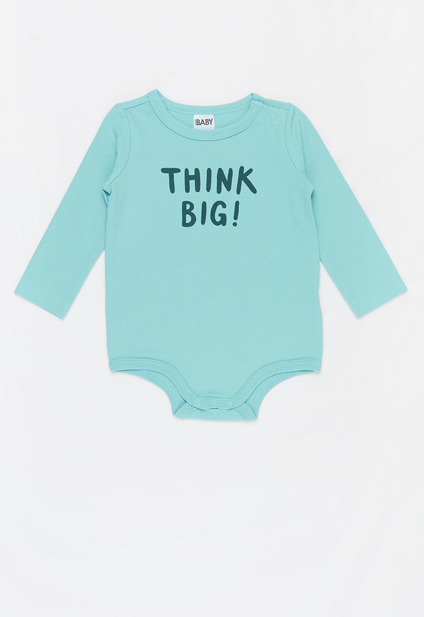 Cotton On - The long sleeve bubbysuit - blue ice