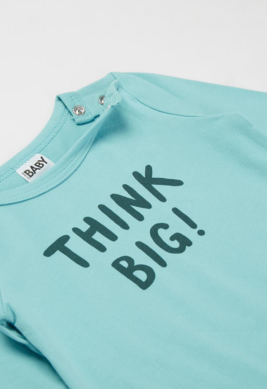 Cotton On - The long sleeve bubbysuit - blue ice