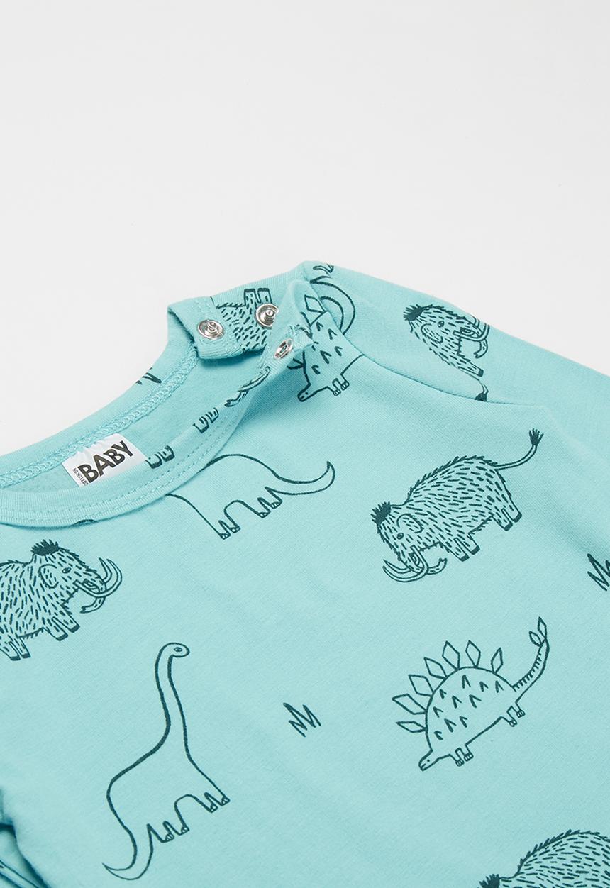 Cotton On - The long sleeve bubbysuit - blue ice
