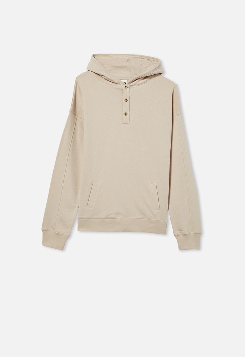 Free by Cotton On - Henley free hoodie - rainy day