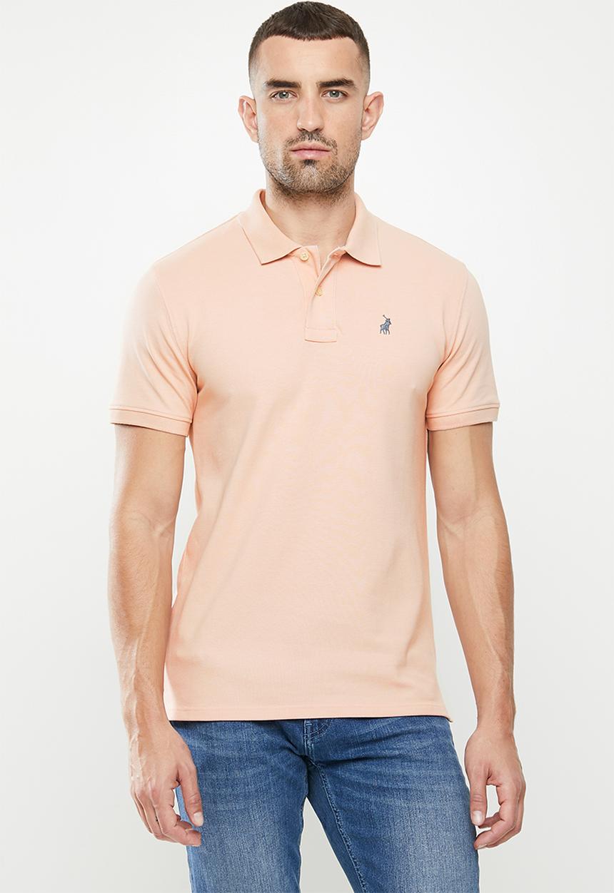 POLO - Carter custom fit short sleeve golfer - light pink