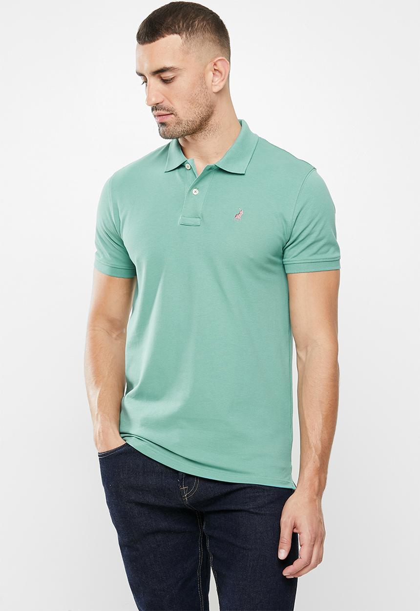 POLO - Carter custom fit short sleeve golfer - light green 