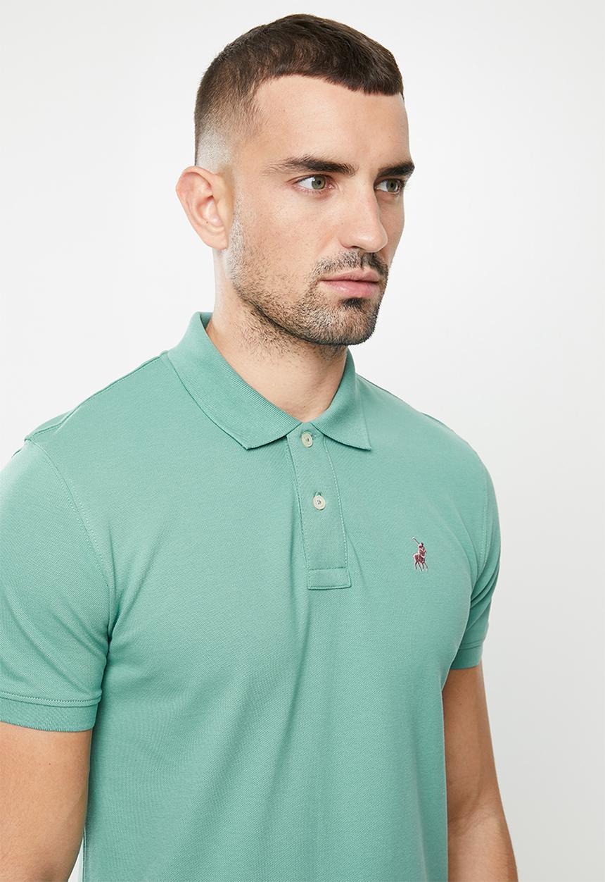 POLO - Carter custom fit short sleeve golfer - light green 