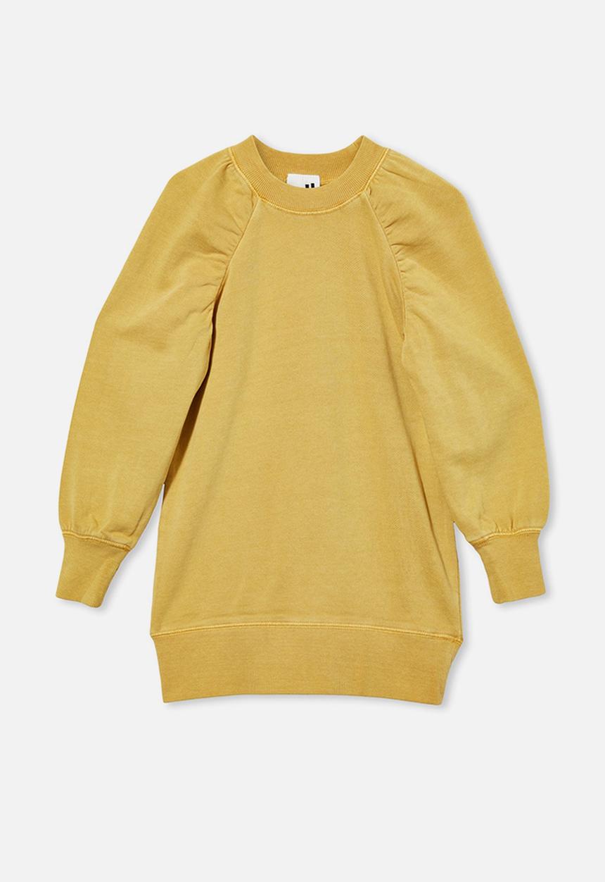 Cotton On - Molly long sleeve dress - honey gold