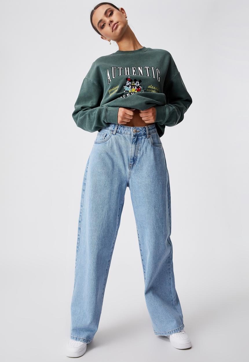 Factorie - High rise baggy jean - 90s blue