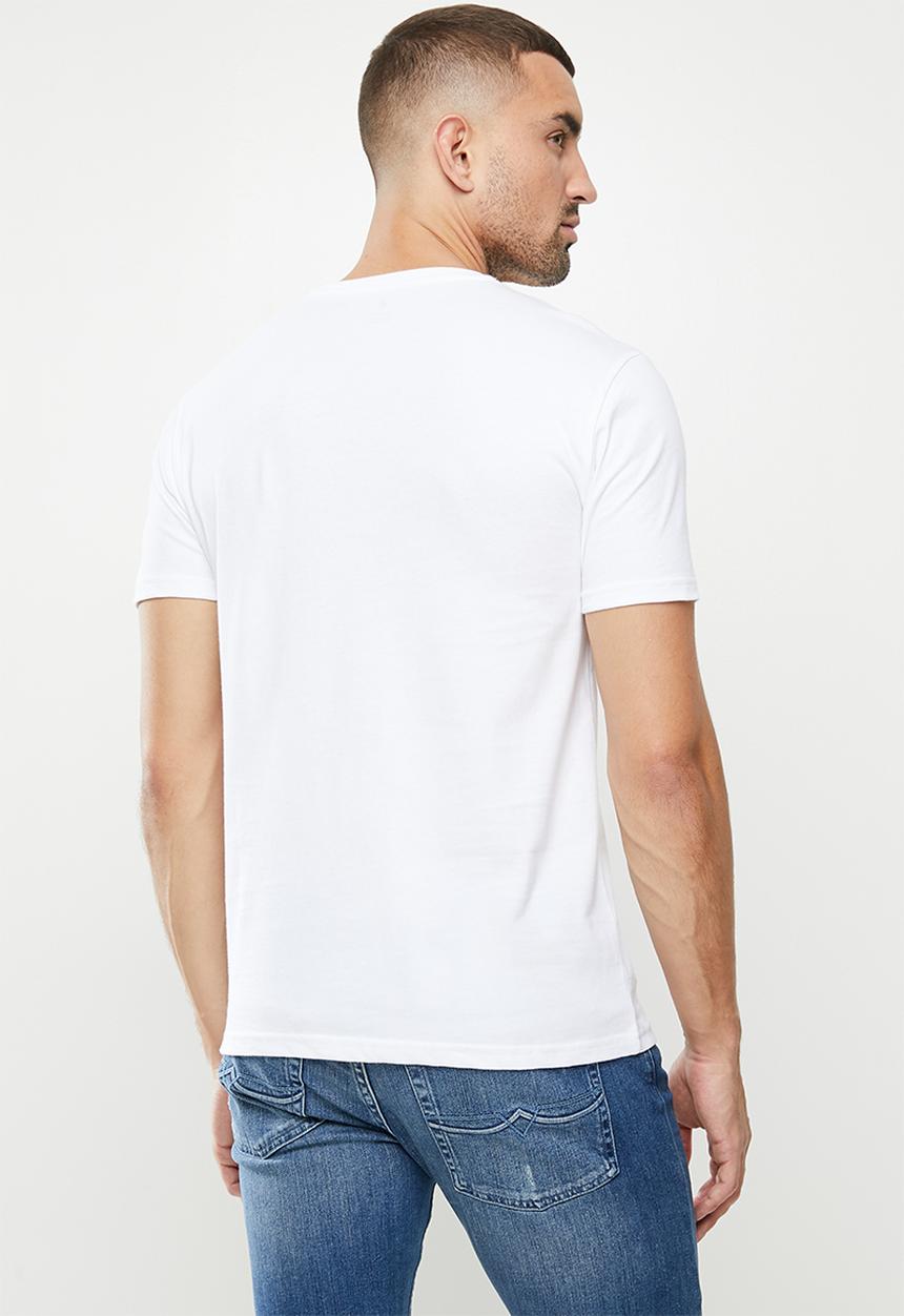 POLO - Cory crest crew neck short sleeve tee - white