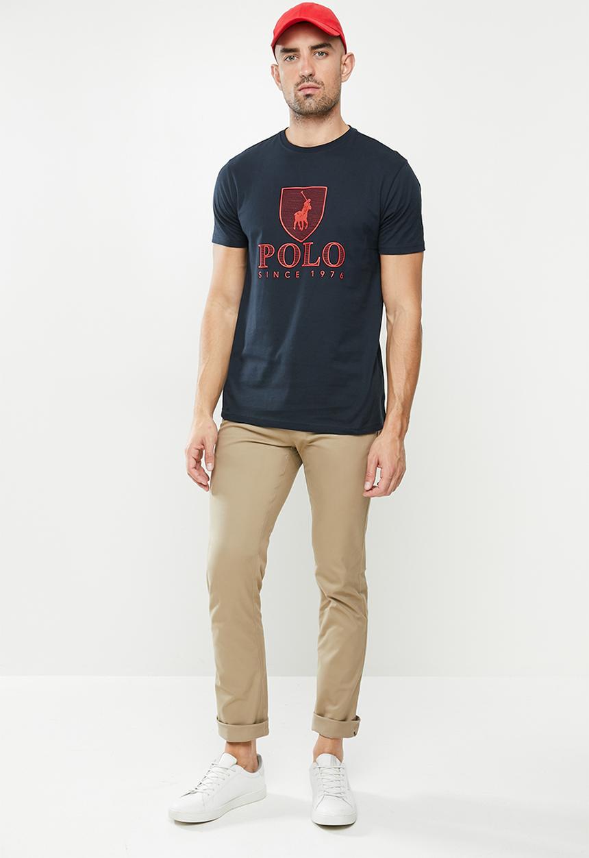 POLO - Cory crest crew neck short sleeve tee - navy
