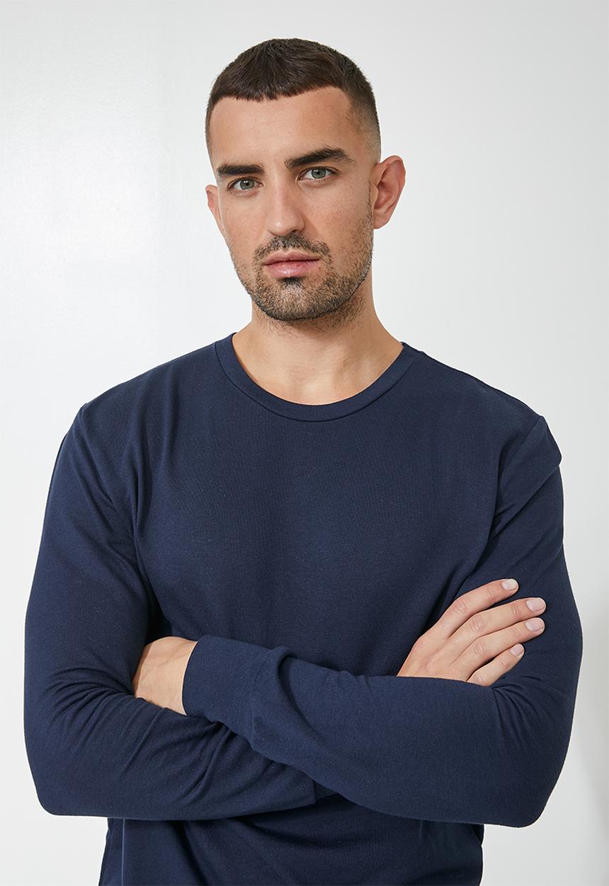 Superbalist - Brewer crew neck sweat - navy