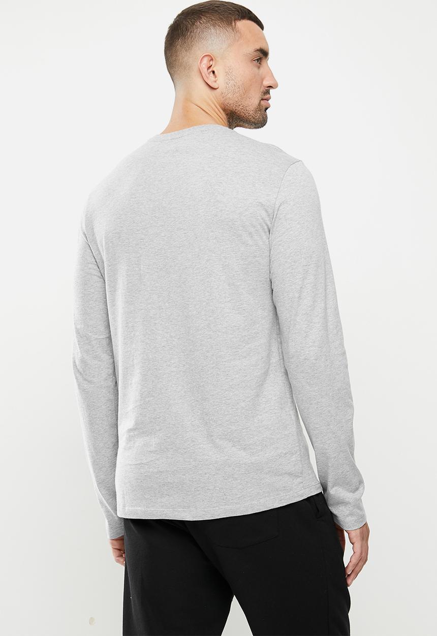 POLO - Paul long sleeve crew neck tee - grey 