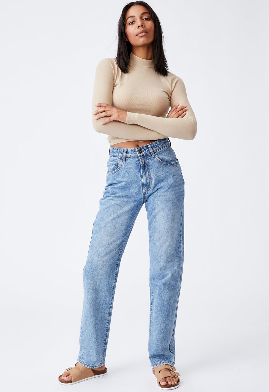 Cotton On - Rosa long sleeve top - linen taupe