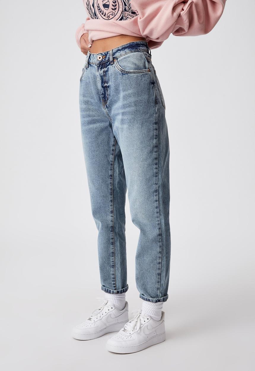Factorie - Ripped mom jeans - vintage blue