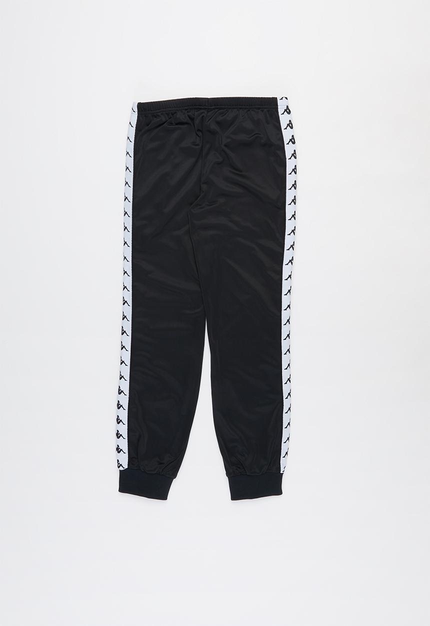 KAPPA - Banda slim fit wrasto pants - black & white