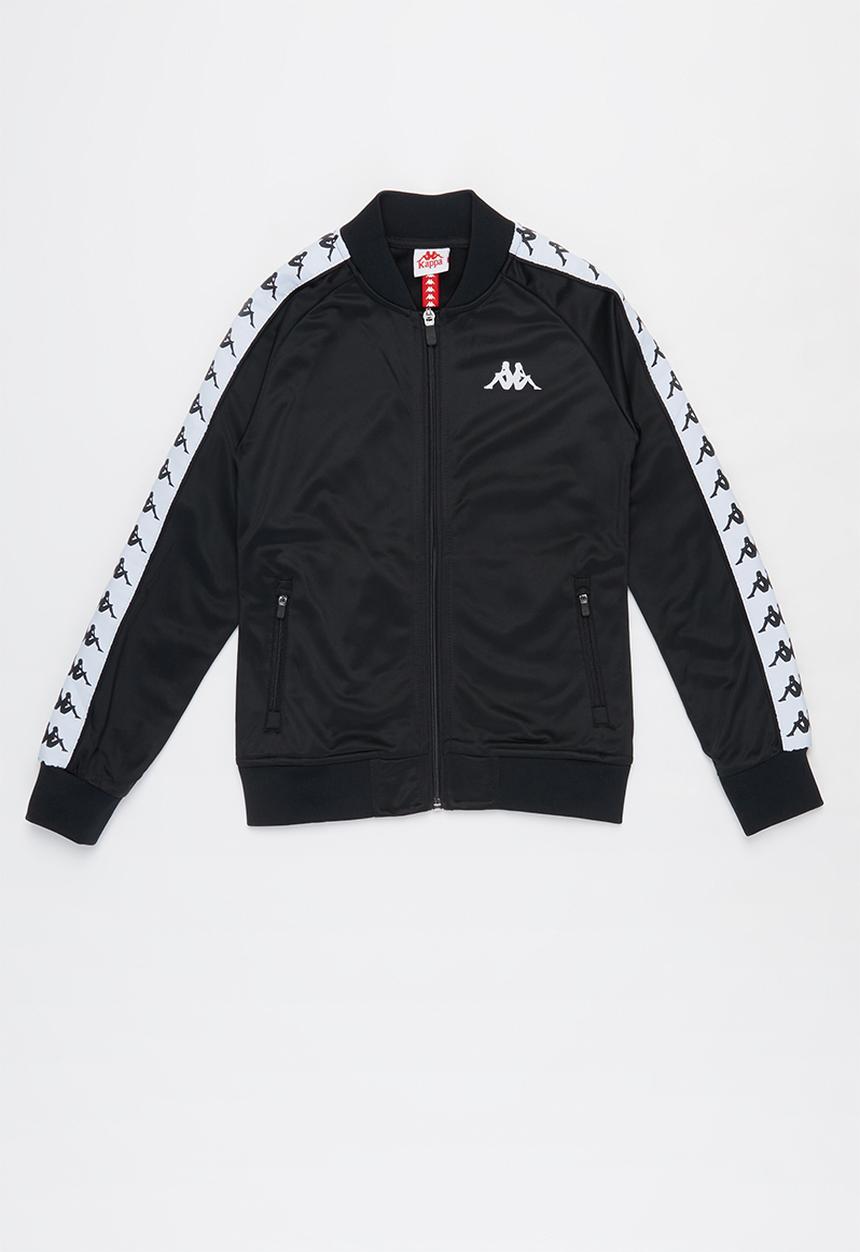 KAPPA - Banda slim fit bomber jacket - black & white