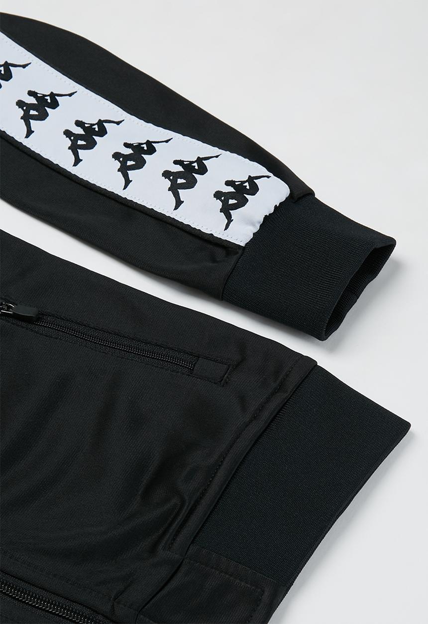 KAPPA - Banda slim fit bomber jacket - black & white