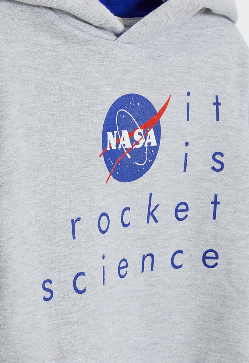 Superbalist Kids - Nasa younger boys hooded sweatshirt - grey