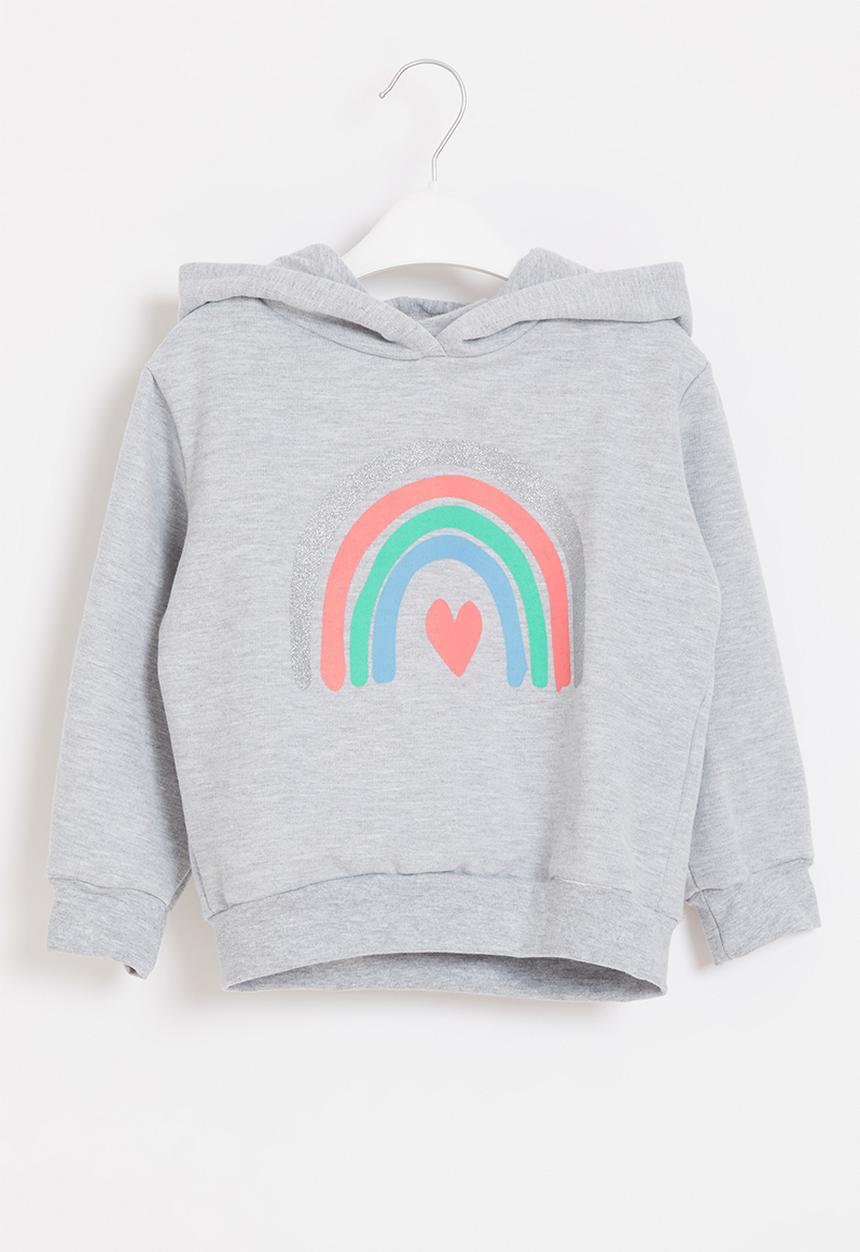 Pop Candy - Younger girls pullover hoodie - grey