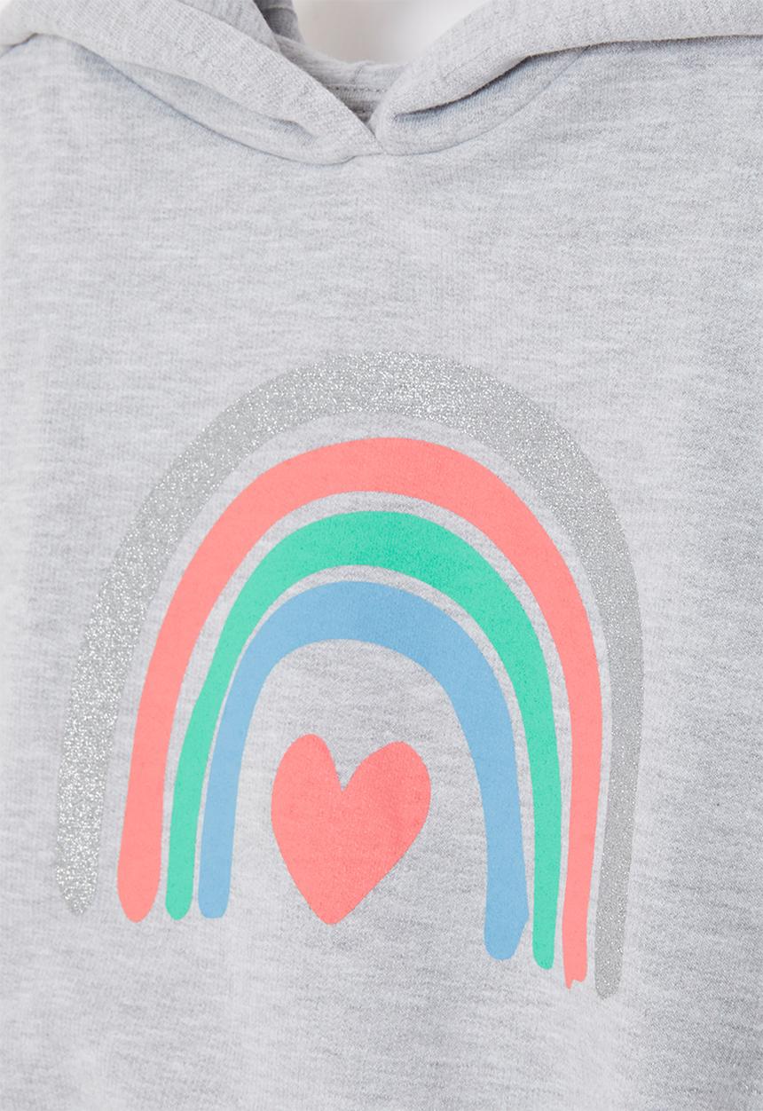 Pop Candy - Younger girls pullover hoodie - grey