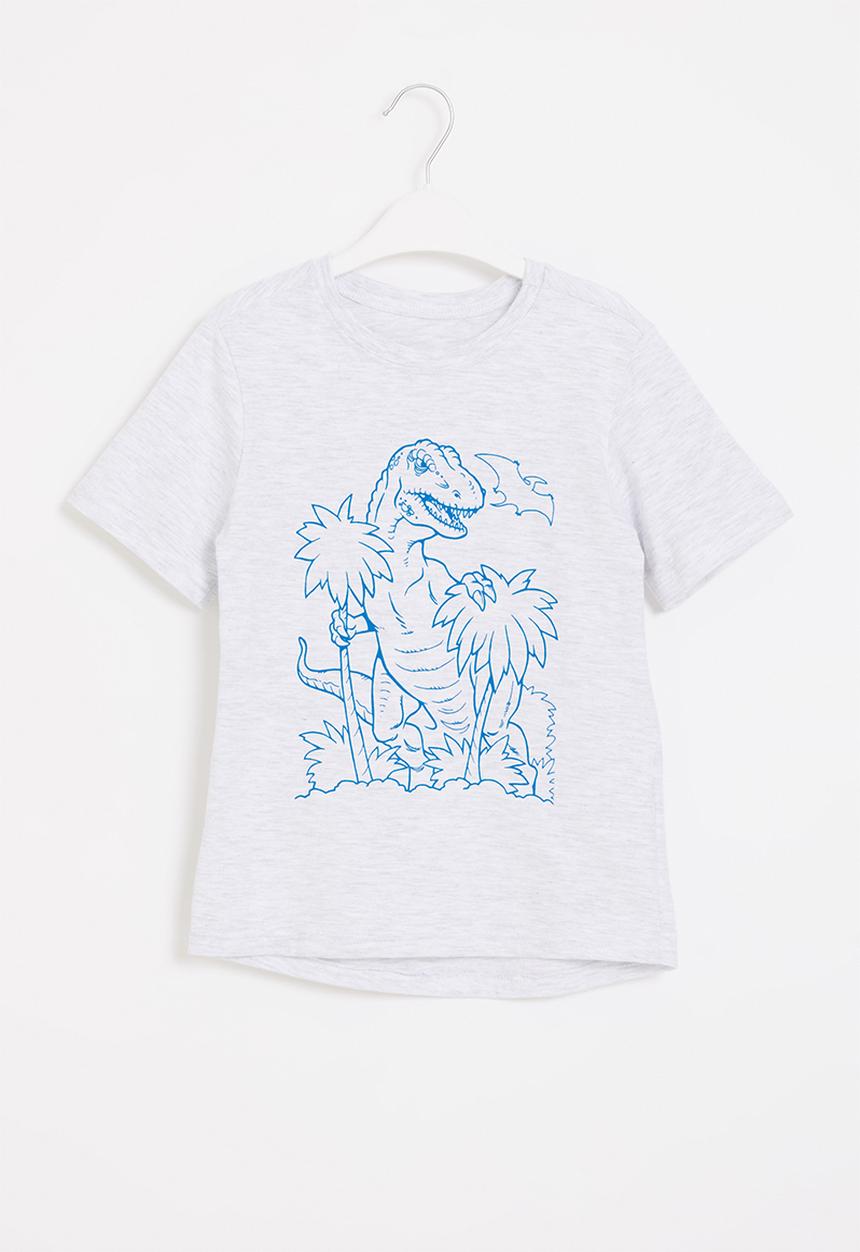 Pop Candy - Younger boys styled short sleeve tee - grey