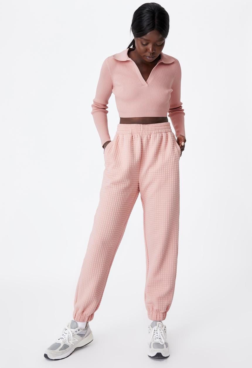 Factorie - Ultra crop long sleeve top - pink