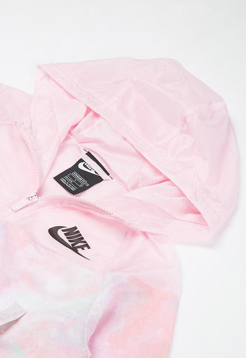 Nike - G nsw wr aop jkt  - pink foam /white