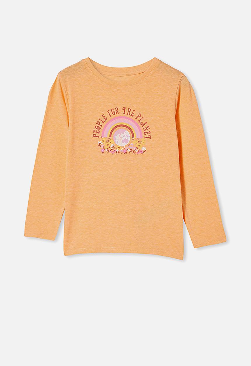 Cotton On - Penelope long sleeve tee - peach
