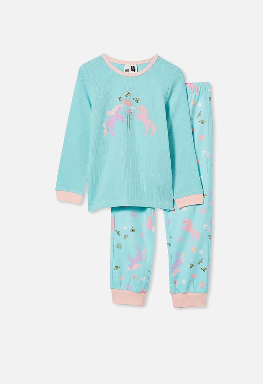 Cotton On - Edith long sleeve pyjama set - blue 