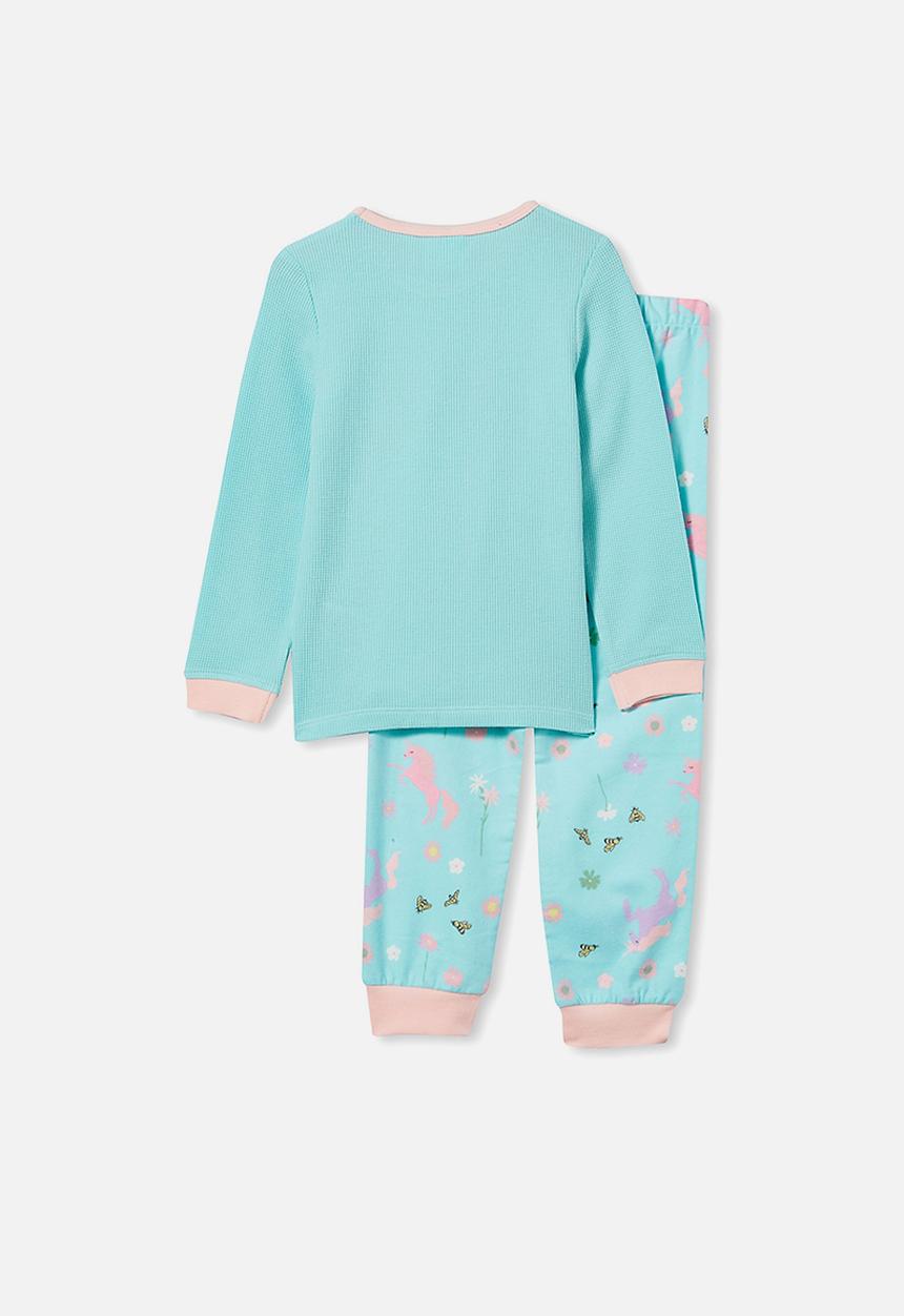 Cotton On - Edith long sleeve pyjama set - blue 