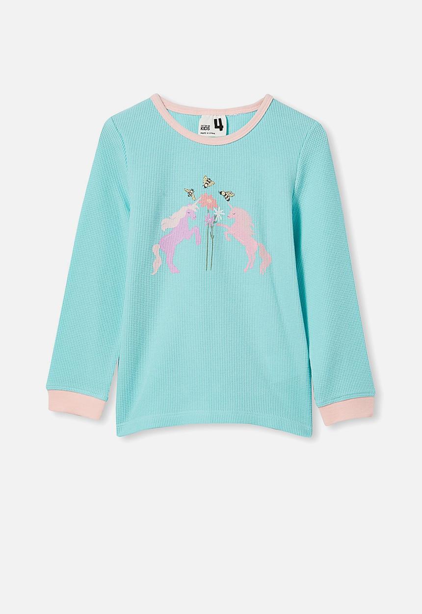 Cotton On - Edith long sleeve pyjama set - blue 