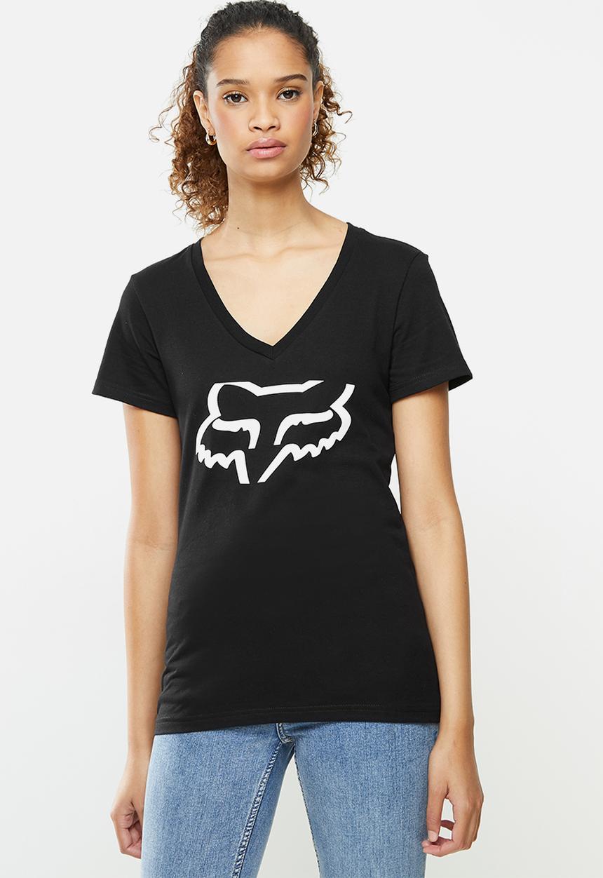 Fox - Apex head v-neck - black