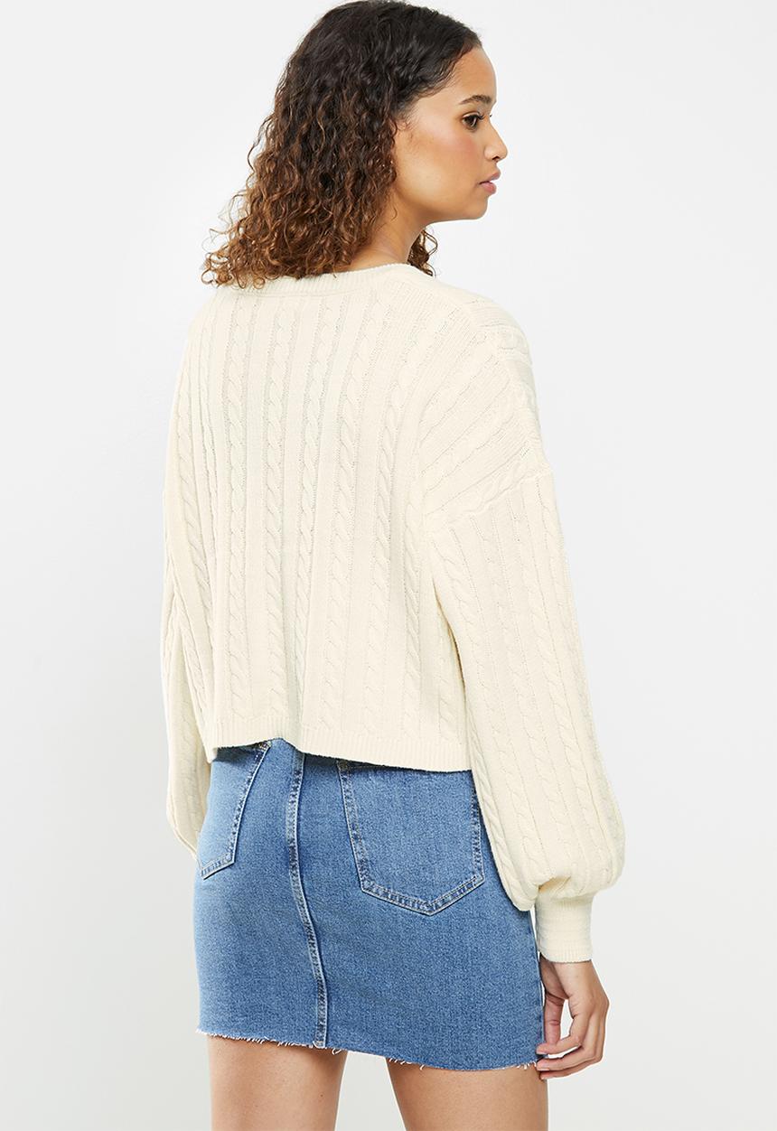 Cotton On - Cable co-ord pullover - vintage cream