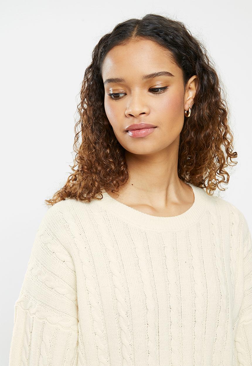 Cotton On - Cable co-ord pullover - vintage cream