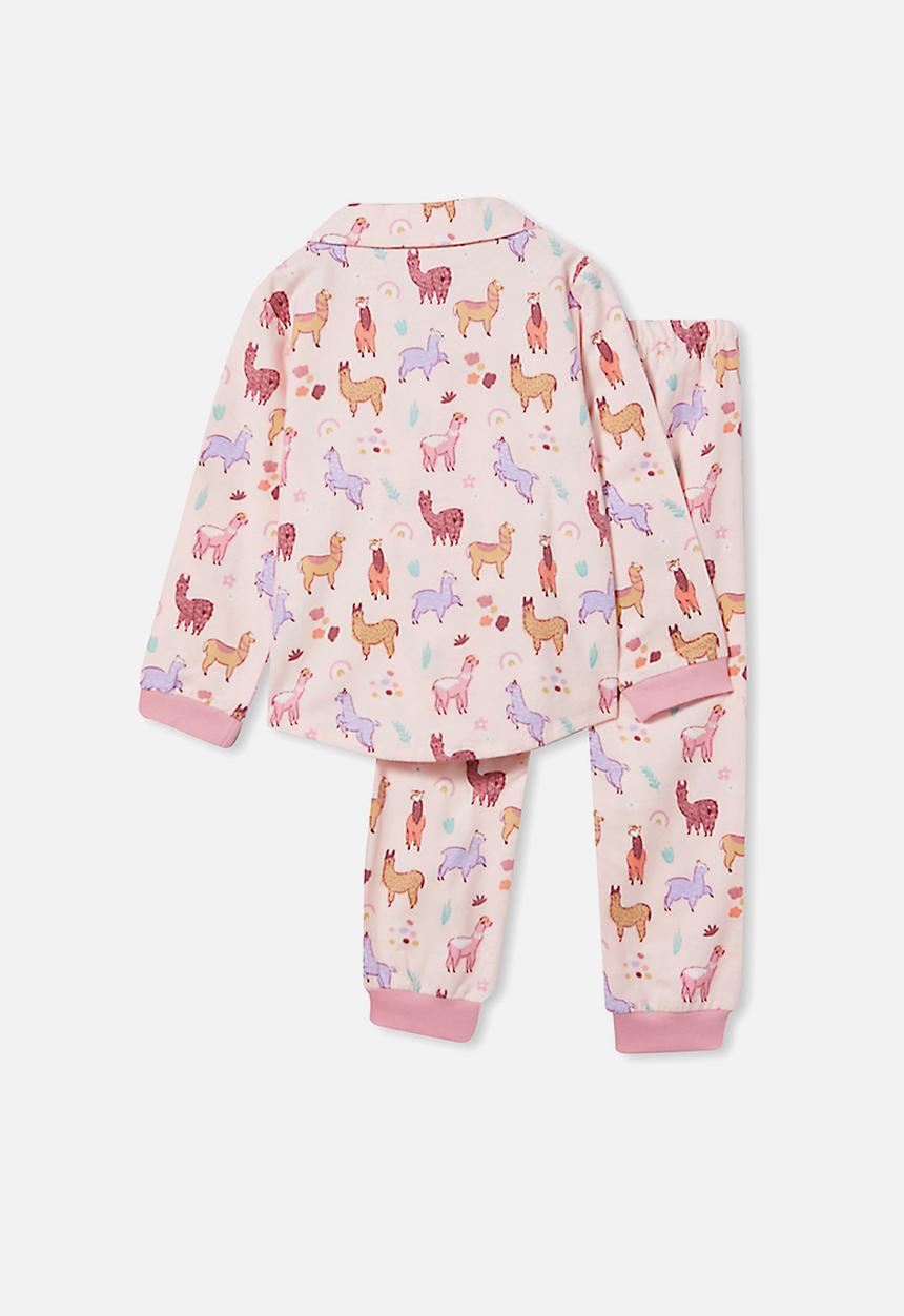 Cotton On - Angie long sleeve pyjama set - pink
