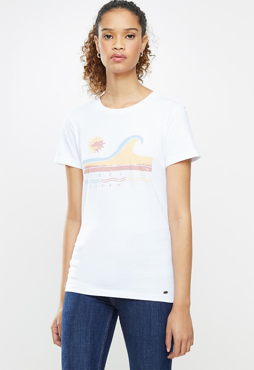 O'Neill - Wavey short sleeve t-shirt - white