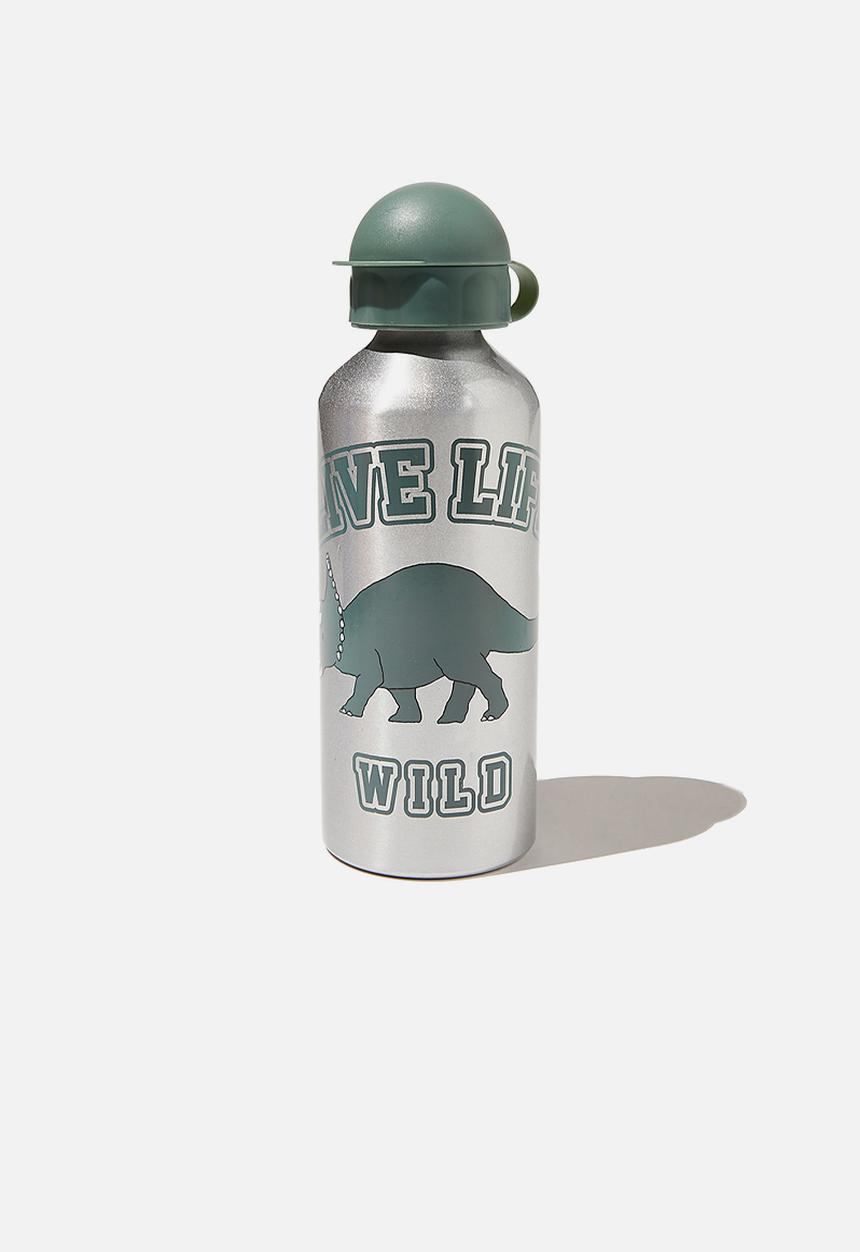 Cotton On - Aluminium drink bottle - live life wild