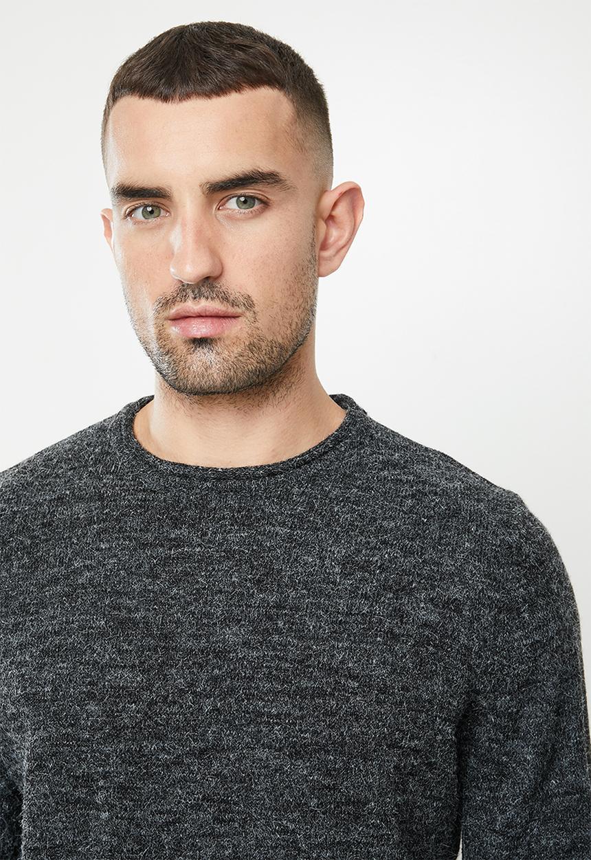 Brave Soul - Montrel knitwear - jet black