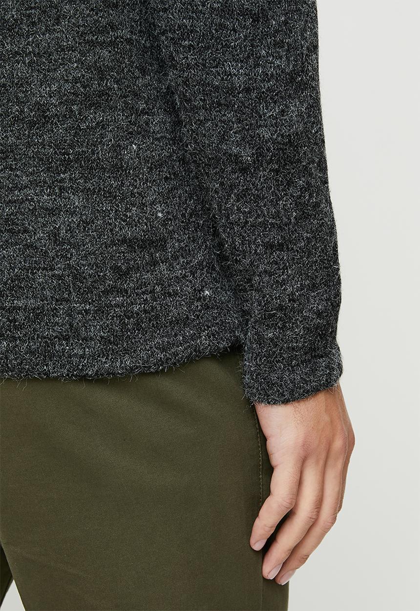 Brave Soul - Montrel knitwear - jet black